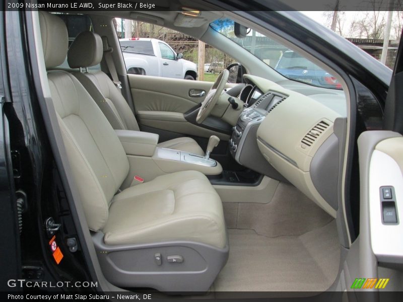 Super Black / Beige 2009 Nissan Murano LE AWD