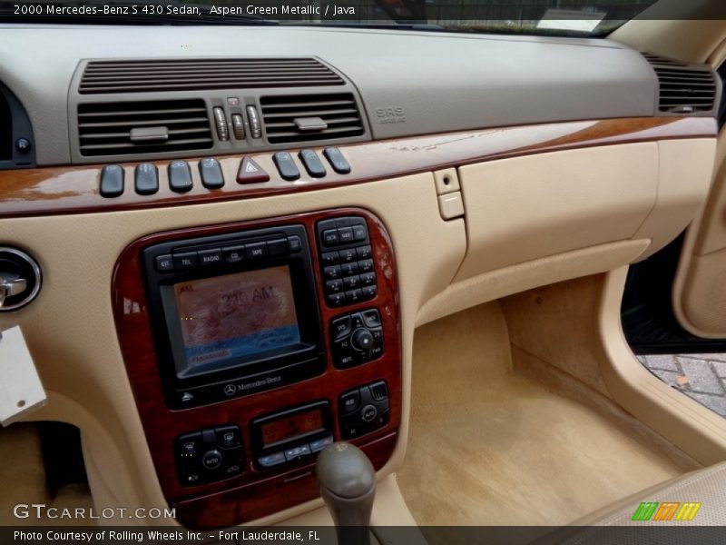 Aspen Green Metallic / Java 2000 Mercedes-Benz S 430 Sedan