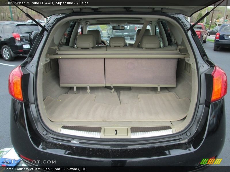 Super Black / Beige 2009 Nissan Murano LE AWD