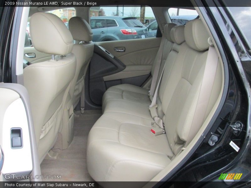 Super Black / Beige 2009 Nissan Murano LE AWD