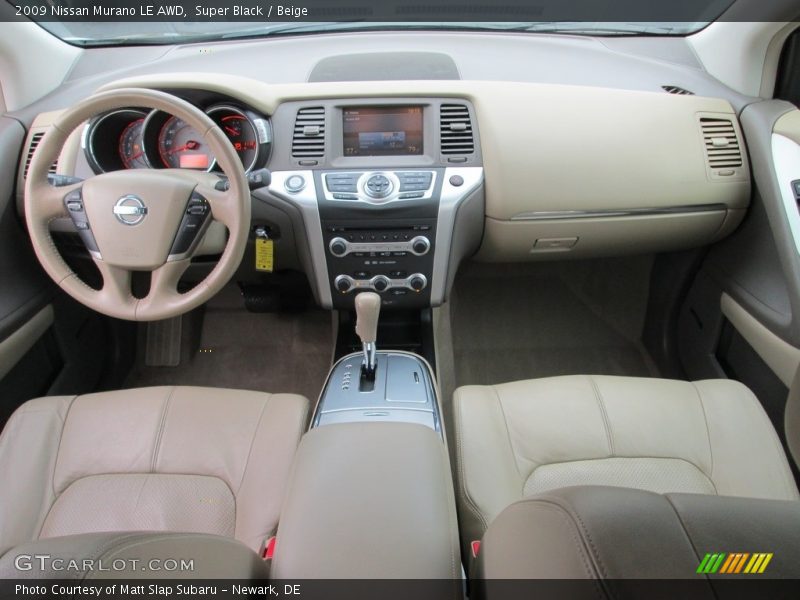 Super Black / Beige 2009 Nissan Murano LE AWD