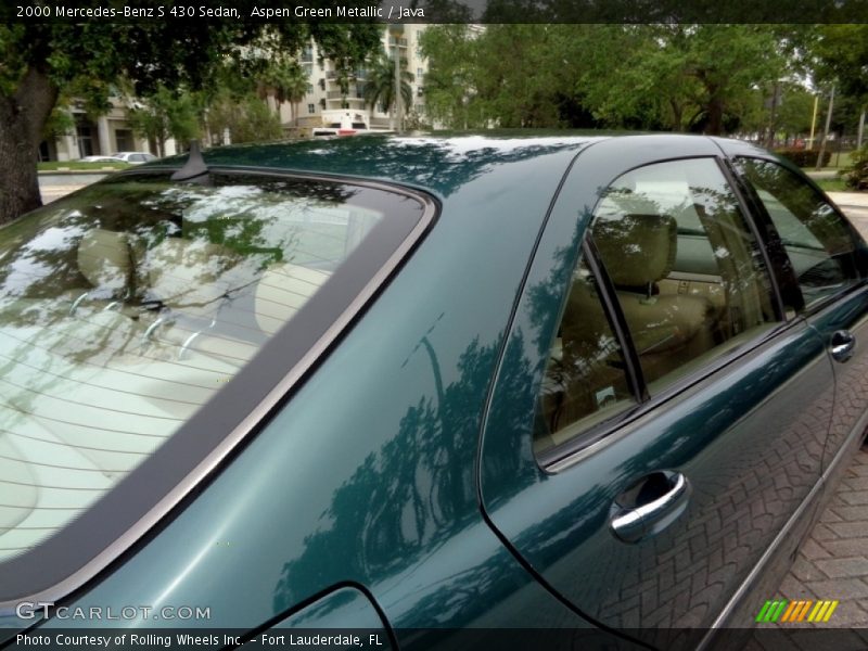Aspen Green Metallic / Java 2000 Mercedes-Benz S 430 Sedan