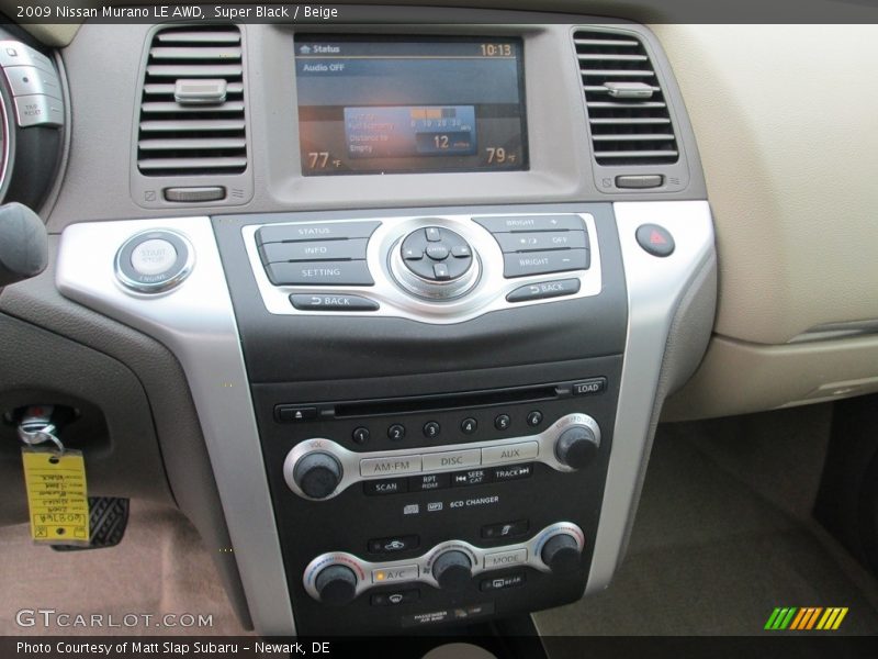 Super Black / Beige 2009 Nissan Murano LE AWD