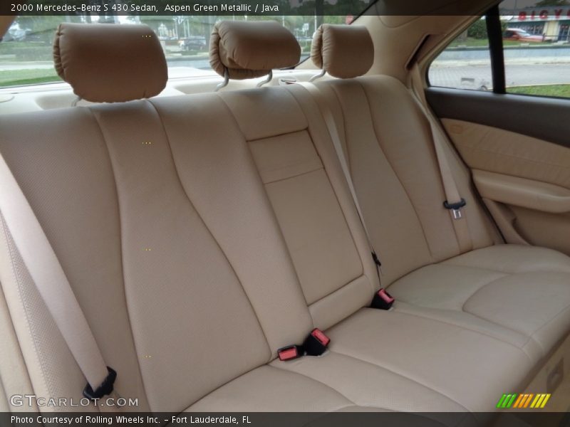 Aspen Green Metallic / Java 2000 Mercedes-Benz S 430 Sedan