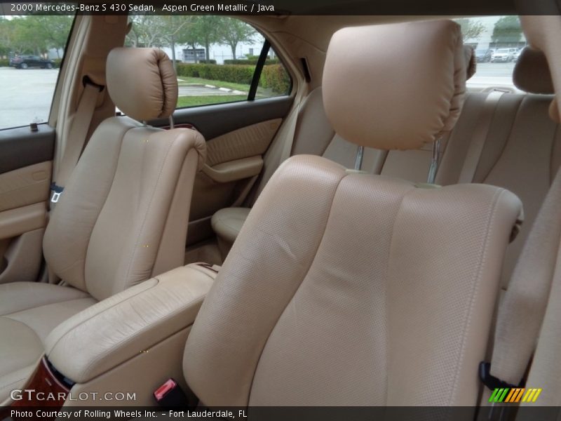 Aspen Green Metallic / Java 2000 Mercedes-Benz S 430 Sedan