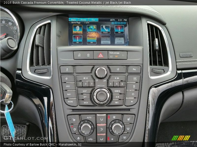 Controls of 2016 Cascada Premium Convertible