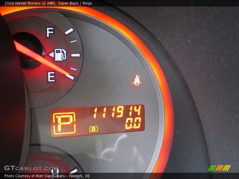 Super Black / Beige 2009 Nissan Murano LE AWD