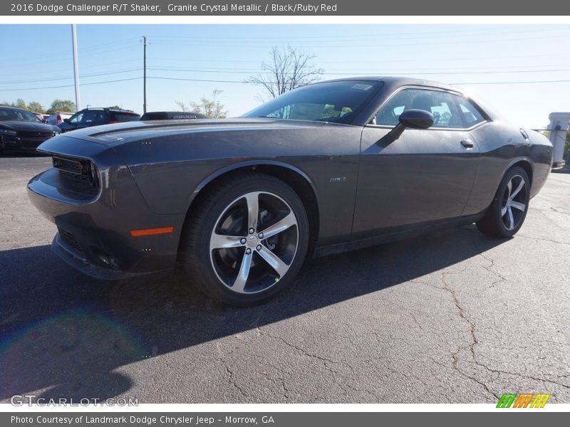 Granite Crystal Metallic / Black/Ruby Red 2016 Dodge Challenger R/T Shaker