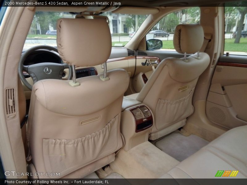 Aspen Green Metallic / Java 2000 Mercedes-Benz S 430 Sedan