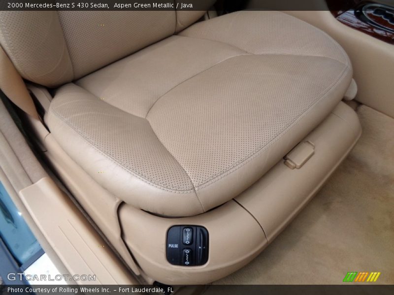 Aspen Green Metallic / Java 2000 Mercedes-Benz S 430 Sedan
