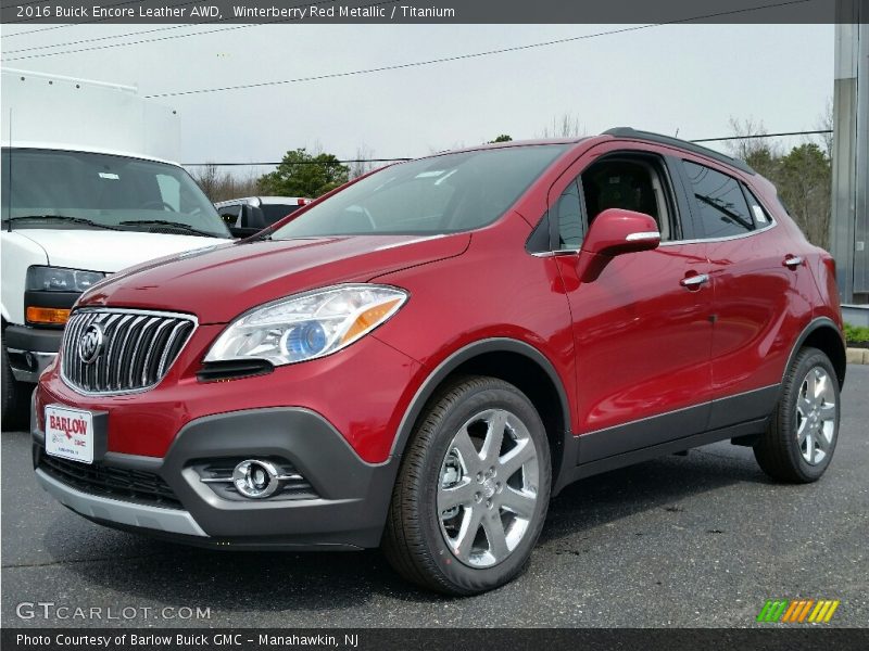 Winterberry Red Metallic / Titanium 2016 Buick Encore Leather AWD