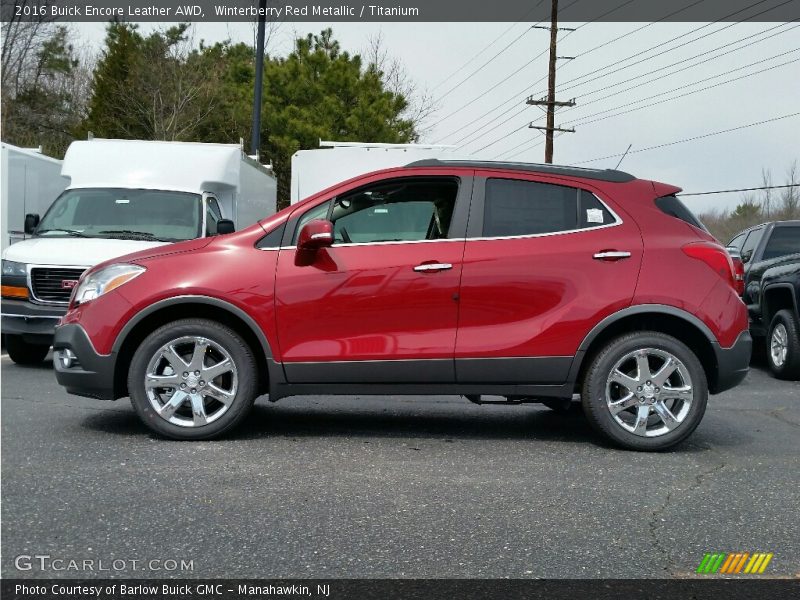  2016 Encore Leather AWD Winterberry Red Metallic