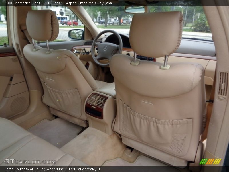 Aspen Green Metallic / Java 2000 Mercedes-Benz S 430 Sedan