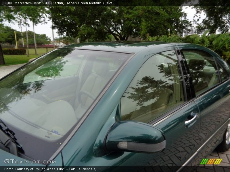 Aspen Green Metallic / Java 2000 Mercedes-Benz S 430 Sedan