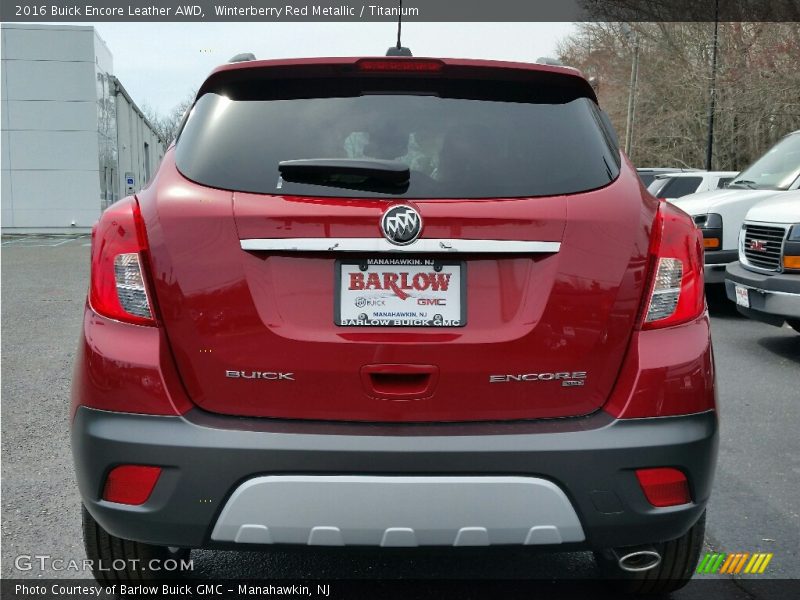 Winterberry Red Metallic / Titanium 2016 Buick Encore Leather AWD