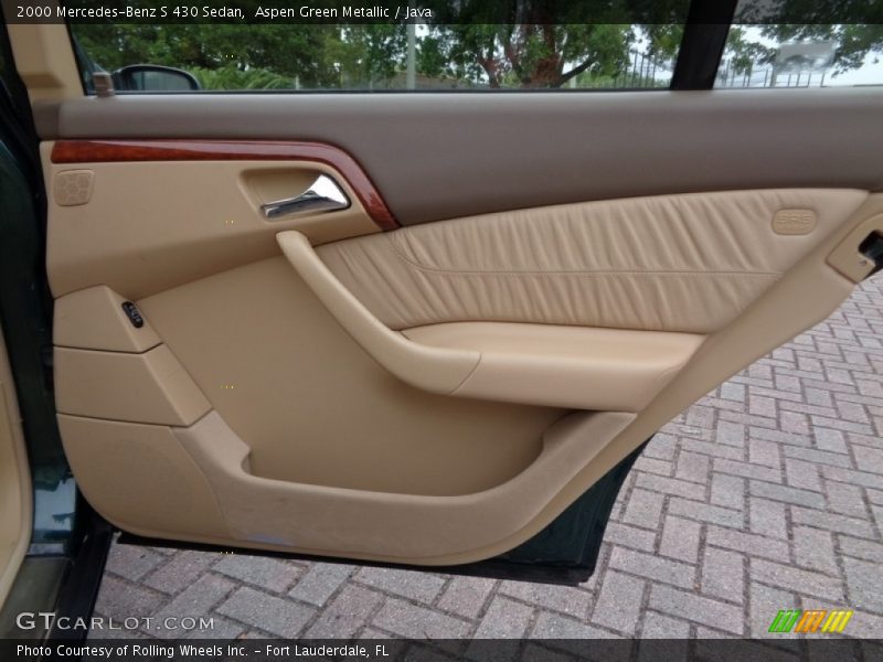Aspen Green Metallic / Java 2000 Mercedes-Benz S 430 Sedan