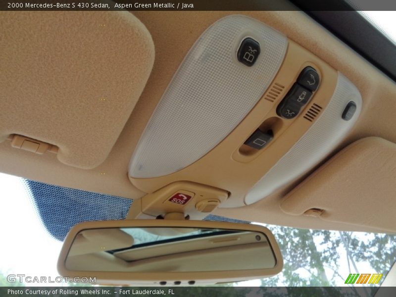 Aspen Green Metallic / Java 2000 Mercedes-Benz S 430 Sedan