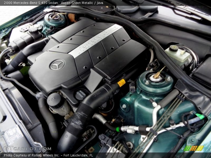 Aspen Green Metallic / Java 2000 Mercedes-Benz S 430 Sedan