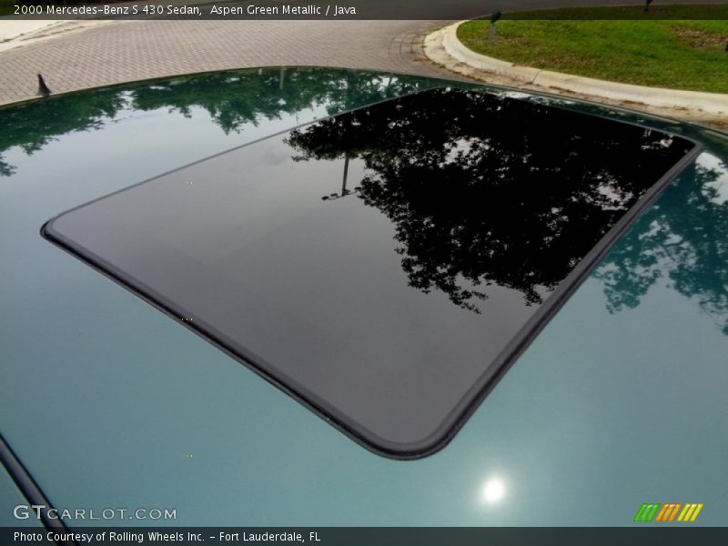 Aspen Green Metallic / Java 2000 Mercedes-Benz S 430 Sedan