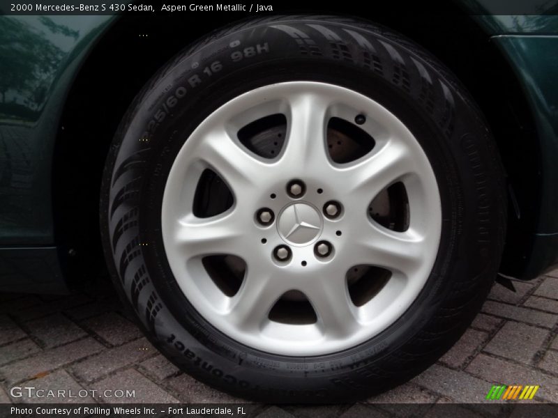 Aspen Green Metallic / Java 2000 Mercedes-Benz S 430 Sedan
