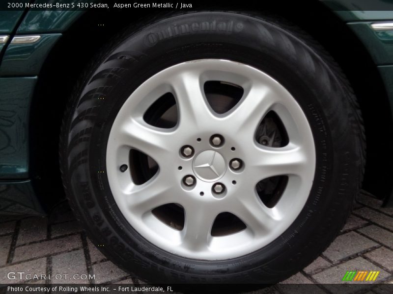 Aspen Green Metallic / Java 2000 Mercedes-Benz S 430 Sedan