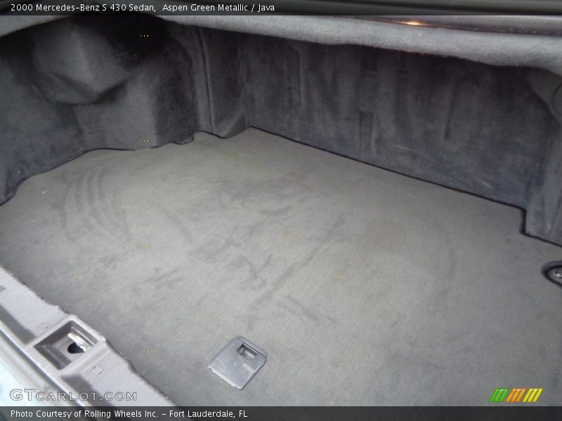 Aspen Green Metallic / Java 2000 Mercedes-Benz S 430 Sedan