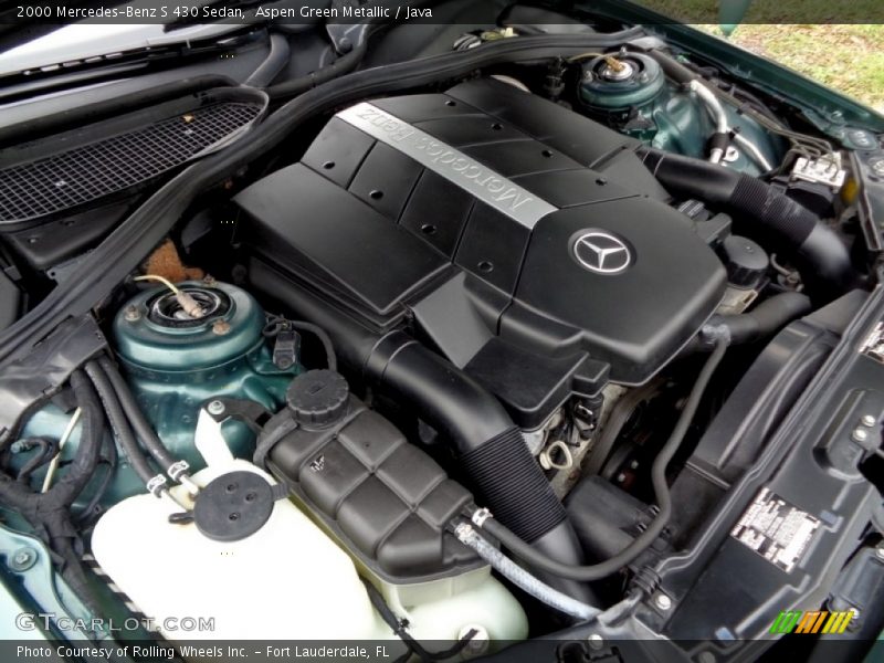 Aspen Green Metallic / Java 2000 Mercedes-Benz S 430 Sedan