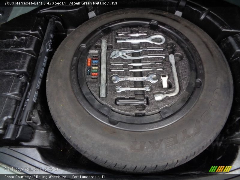 Aspen Green Metallic / Java 2000 Mercedes-Benz S 430 Sedan