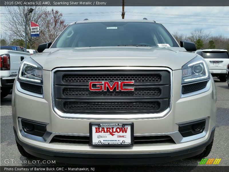 Sparkling Silver Metallic / Ebony 2016 GMC Acadia SLE AWD