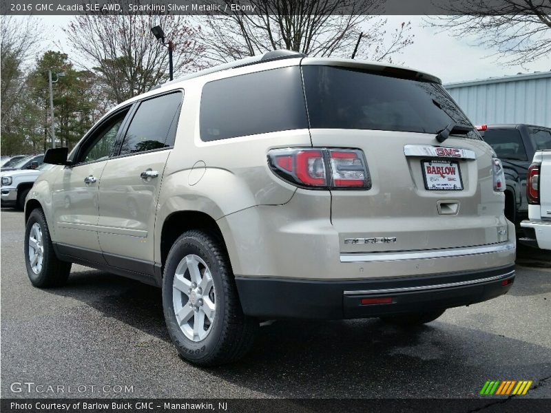 Sparkling Silver Metallic / Ebony 2016 GMC Acadia SLE AWD