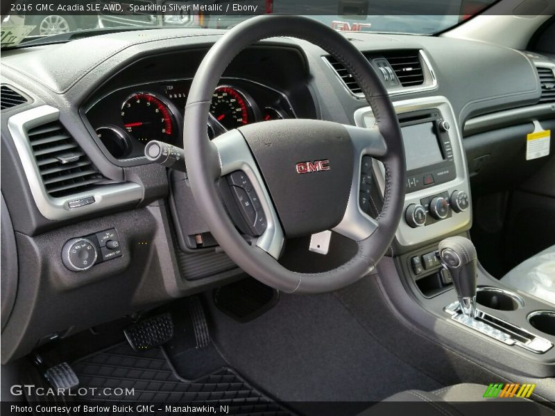 Sparkling Silver Metallic / Ebony 2016 GMC Acadia SLE AWD