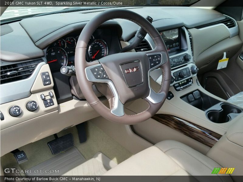 Sparkling Silver Metallic / Cocoa/Dune 2016 GMC Yukon SLT 4WD