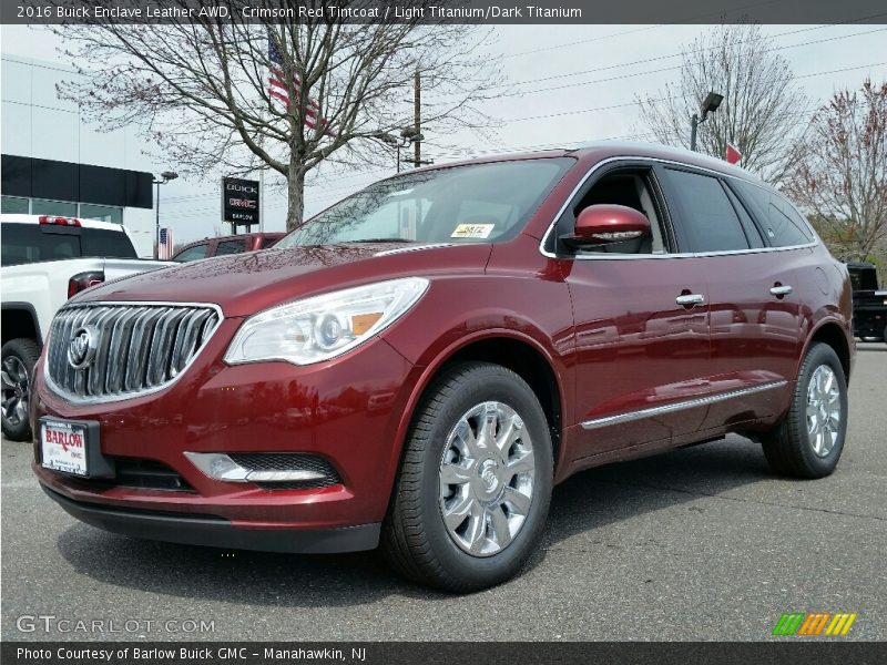 Crimson Red Tintcoat / Light Titanium/Dark Titanium 2016 Buick Enclave Leather AWD