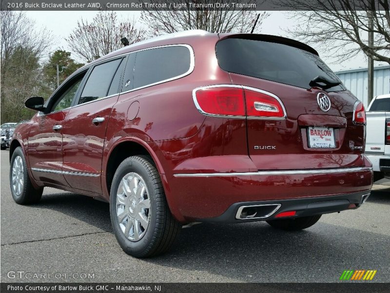 Crimson Red Tintcoat / Light Titanium/Dark Titanium 2016 Buick Enclave Leather AWD