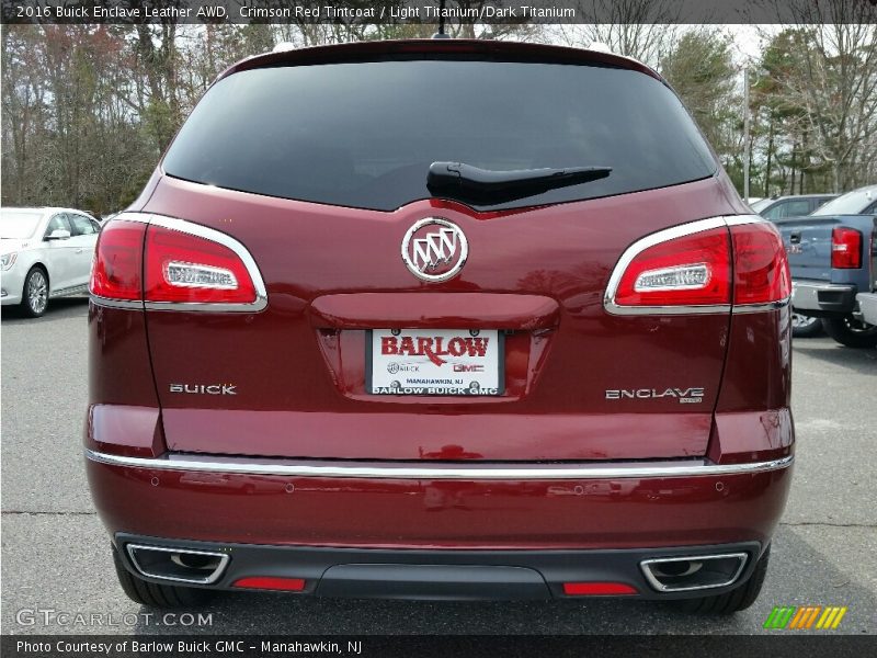 Crimson Red Tintcoat / Light Titanium/Dark Titanium 2016 Buick Enclave Leather AWD