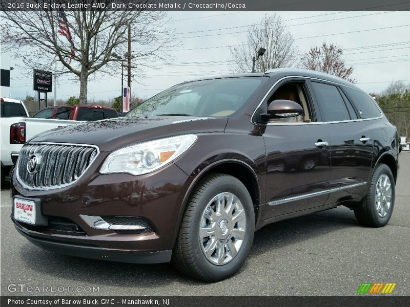 Dark Chocolate Metallic / Choccachino/Cocoa 2016 Buick Enclave Leather AWD