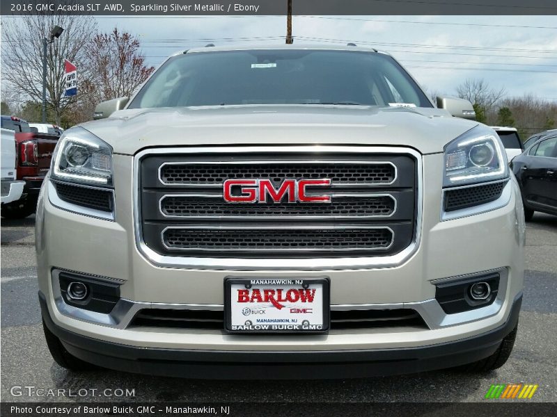 Sparkling Silver Metallic / Ebony 2016 GMC Acadia SLT AWD