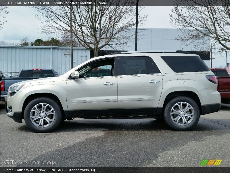 Sparkling Silver Metallic / Ebony 2016 GMC Acadia SLT AWD