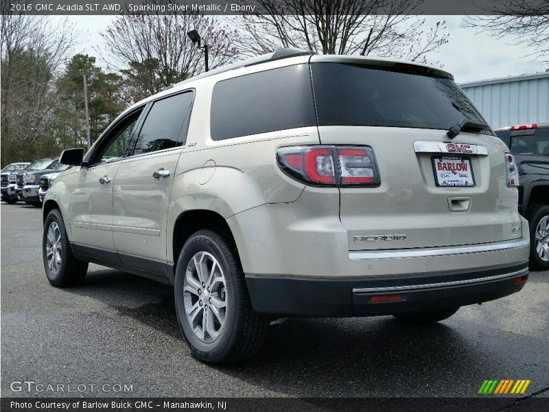 Sparkling Silver Metallic / Ebony 2016 GMC Acadia SLT AWD