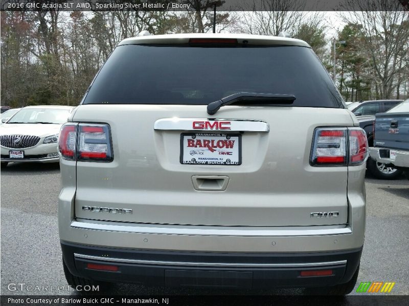 Sparkling Silver Metallic / Ebony 2016 GMC Acadia SLT AWD