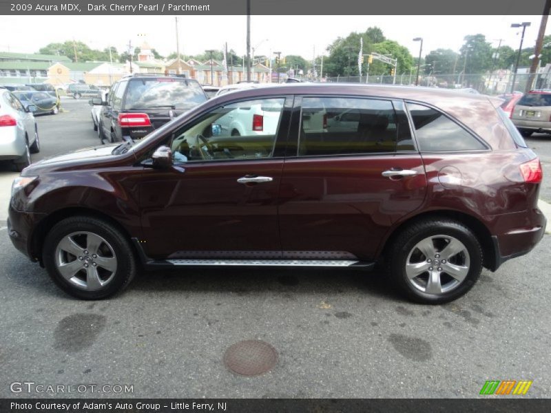 Dark Cherry Pearl / Parchment 2009 Acura MDX