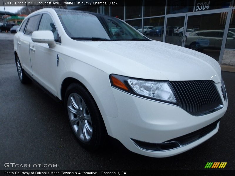 White Platinum / Charcoal Black 2013 Lincoln MKT EcoBoost AWD