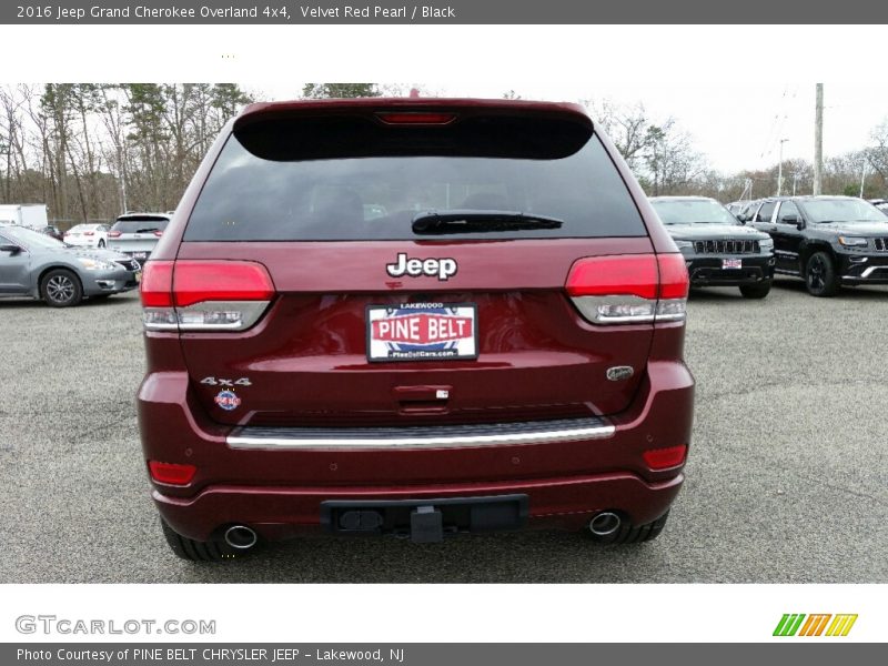 Velvet Red Pearl / Black 2016 Jeep Grand Cherokee Overland 4x4