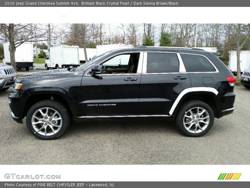 Brilliant Black Crystal Pearl / Dark Sienna Brown/Black 2016 Jeep Grand Cherokee Summit 4x4