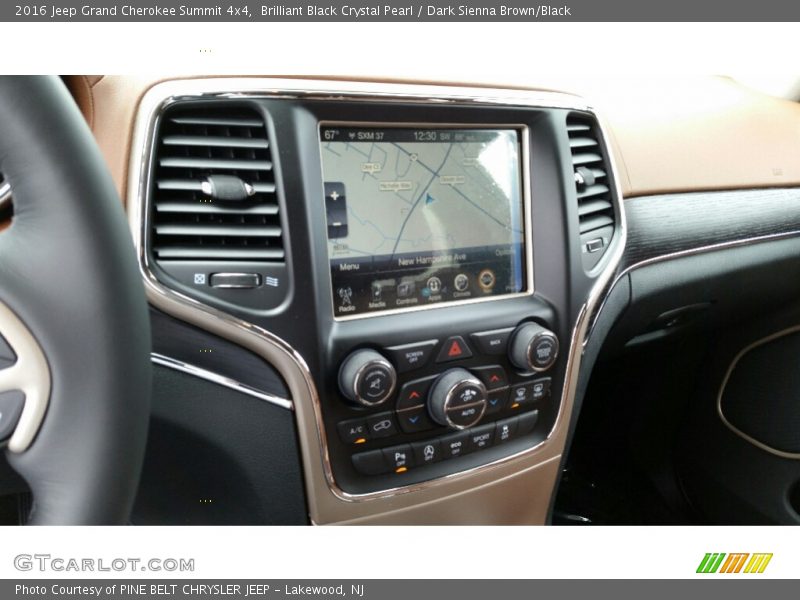 Brilliant Black Crystal Pearl / Dark Sienna Brown/Black 2016 Jeep Grand Cherokee Summit 4x4