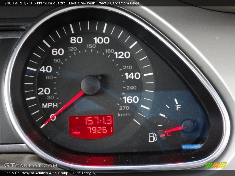 Lava Grey Pearl Effect / Cardamom Beige 2008 Audi Q7 3.6 Premium quattro