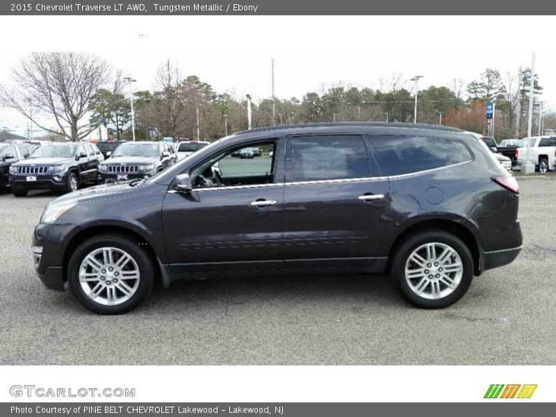 Tungsten Metallic / Ebony 2015 Chevrolet Traverse LT AWD