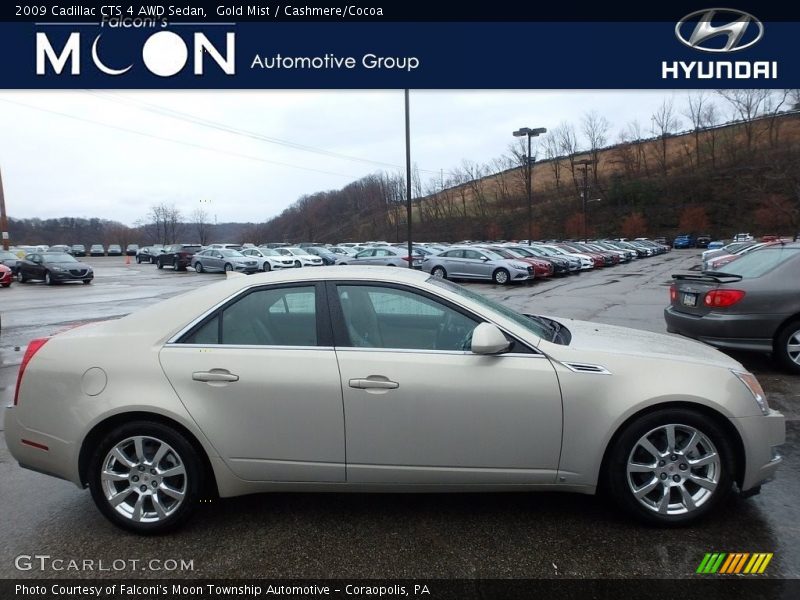 Gold Mist / Cashmere/Cocoa 2009 Cadillac CTS 4 AWD Sedan