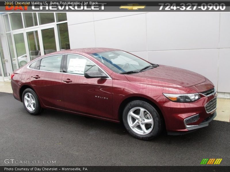 Butte Red Metallic / Jet Black 2016 Chevrolet Malibu LS