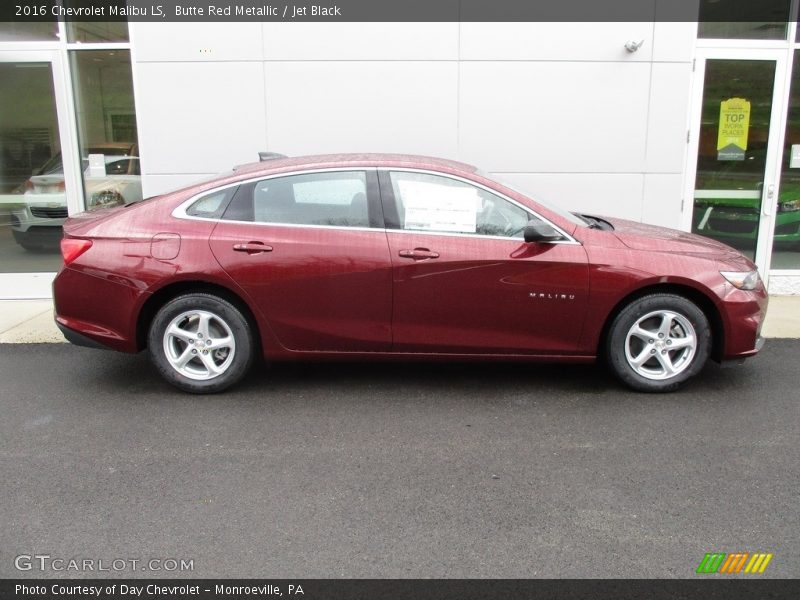 Butte Red Metallic / Jet Black 2016 Chevrolet Malibu LS